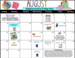 August Calendar